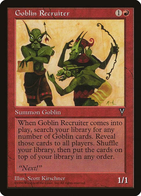 Goblin Recruiter from Visions (Uncommon)