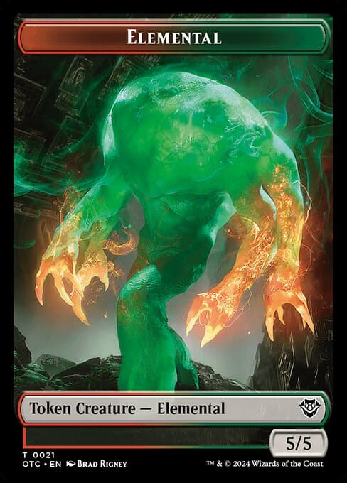Elemental from Outlaws of Thunder Junction Commander Tokens (Common)