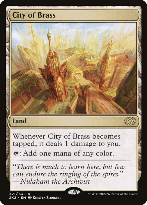 City of Brass from Double Masters 2022 (Rare)