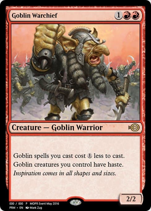 Goblin Warchief from Magic Online Promos (Rare)