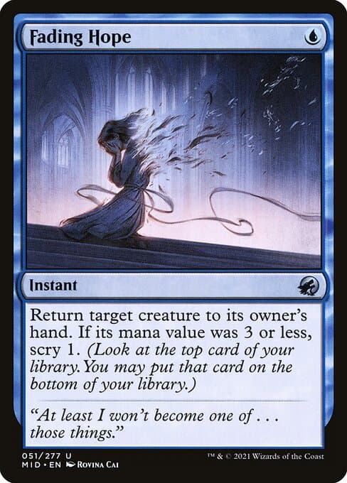 Fading Hope from Innistrad: Midnight Hunt (Uncommon)