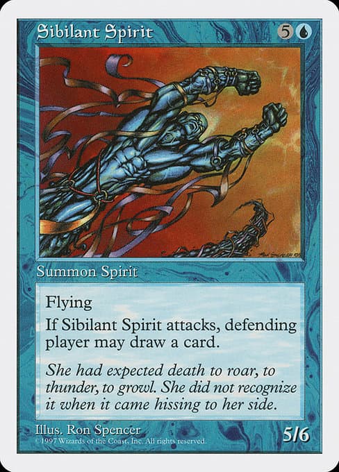 Sibilant Spirit from Fifth Edition (Rare)