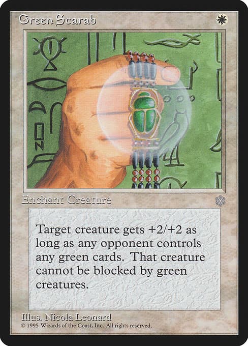 Green Scarab from Ice Age (Uncommon)