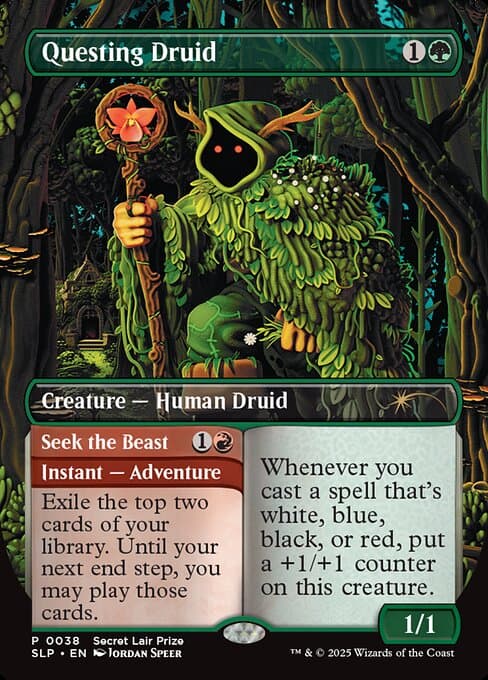Questing Druid // Seek the Beast (Rare)
