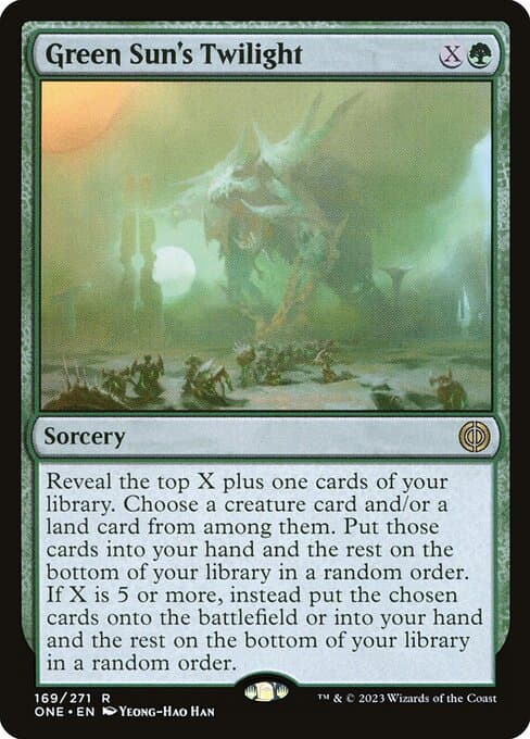 Green Sun's Twilight from Phyrexia: All Will Be One (Rare)