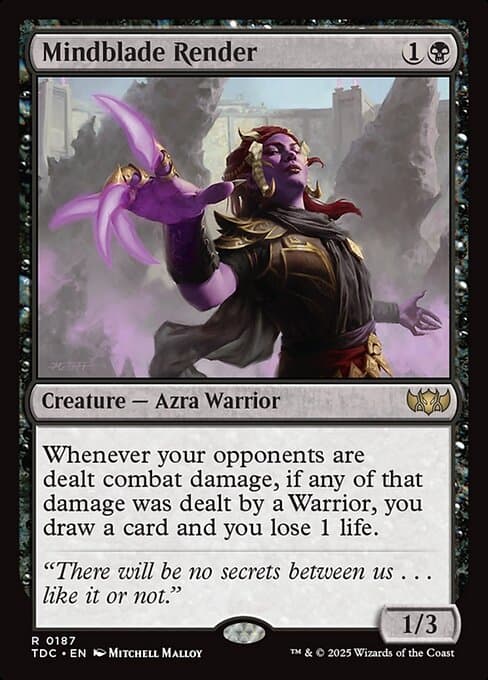 Mindblade Render from Tarkir: Dragonstorm Commander (Rare)