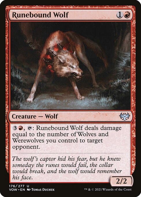 Runebound Wolf from Innistrad: Crimson Vow (Uncommon)