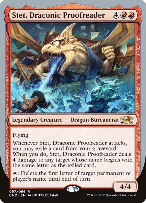 Stet, Draconic Proofreader (Rare)
