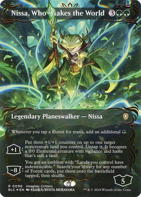 Nissa, Who Shakes the World from Bloomburrow Commander (Rare)