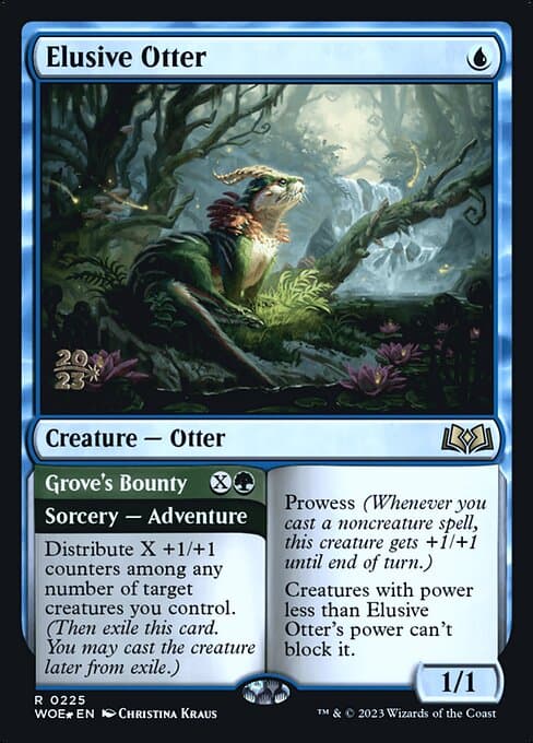 Elusive Otter // Grove's Bounty from Wilds of Eldraine Promos (Rare)