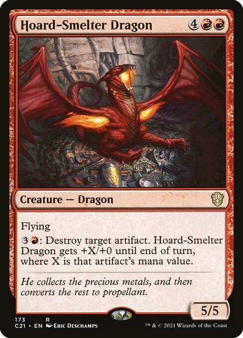 Hoard-Smelter Dragon from Commander 2021 (Rare)