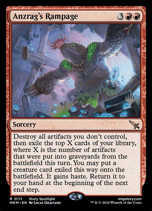 Anzrag's Rampage from Murders at Karlov Manor Promos (Rare)