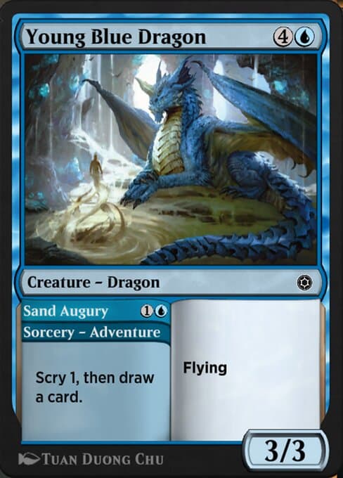 Young Blue Dragon // Sand Augury from Alchemy Horizons: Baldur's Gate (Common)