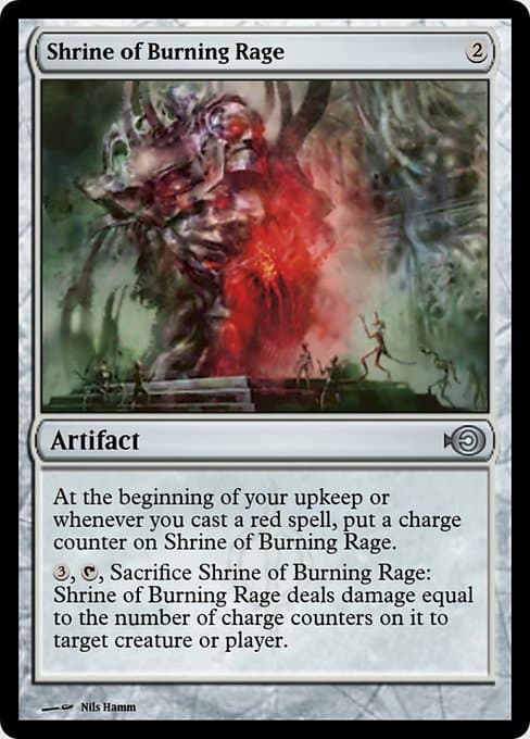 Shrine of Burning Rage from Magic Online Promos (Uncommon)
