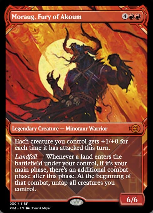 Moraug, Fury of Akoum from Magic Online Promos (Mythic)