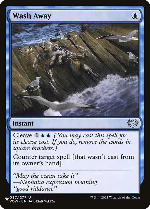 Wash Away from The List (Uncommon)