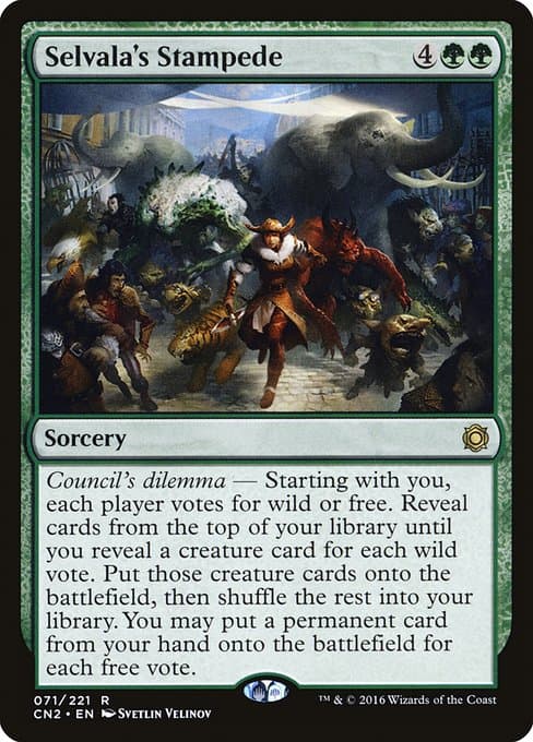 Selvala's Stampede from Conspiracy: Take the Crown (Rare)