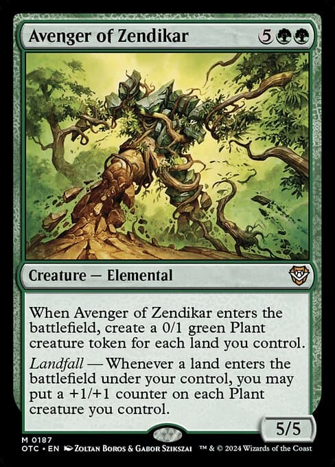 Avenger of Zendikar from Outlaws of Thunder Junction Commander (Mythic)