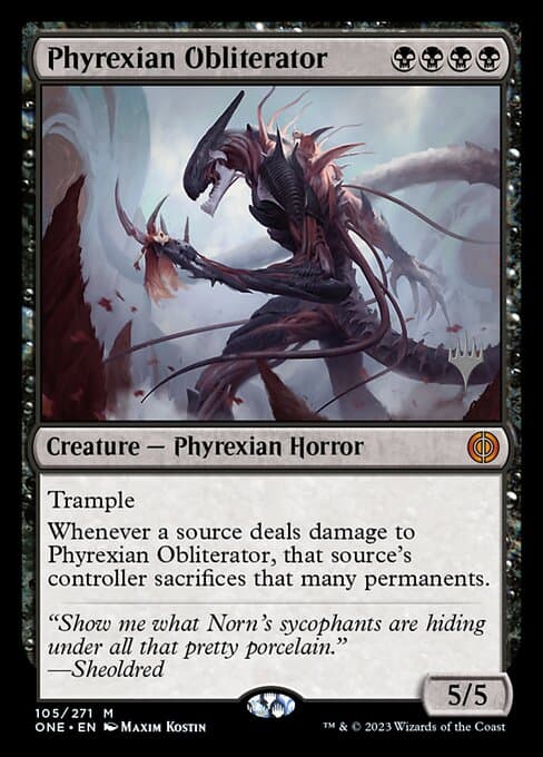 Phyrexian Obliterator from Phyrexia: All Will Be One Promos (Mythic)