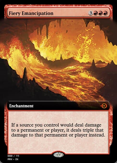 Fiery Emancipation from Magic Online Promos (Mythic)