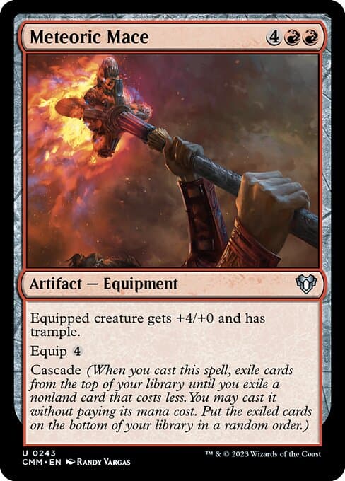 Meteoric Mace from Commander Masters (Uncommon)