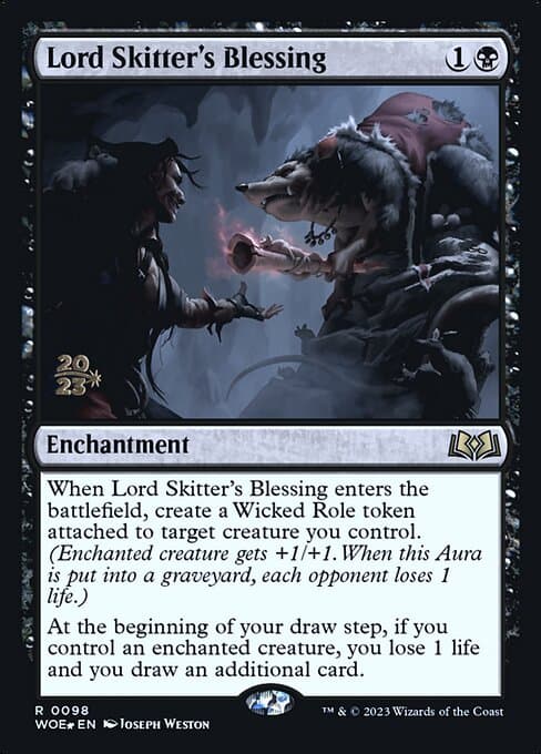 Lord Skitter's Blessing from Wilds of Eldraine Promos (Rare)
