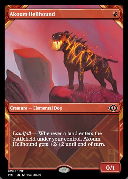 Akoum Hellhound from Magic Online Promos (Common)