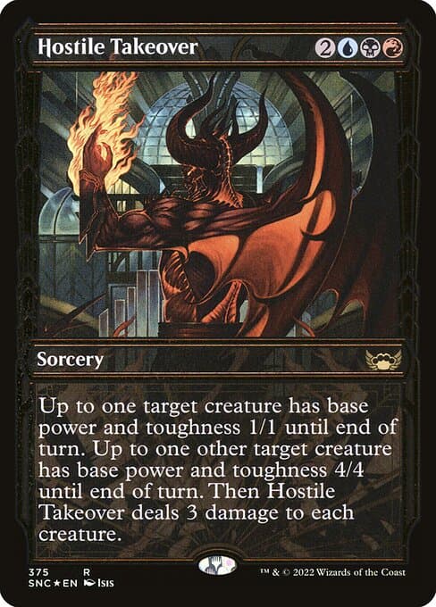 Hostile Takeover from Streets of New Capenna (Rare)