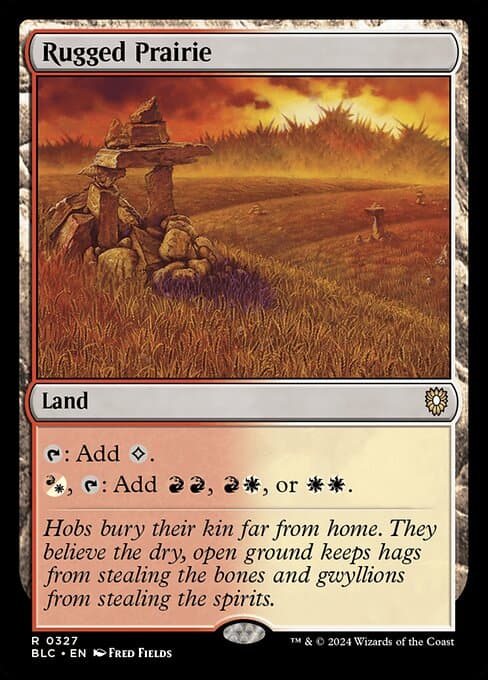 Rugged Prairie from Bloomburrow Commander (Rare)