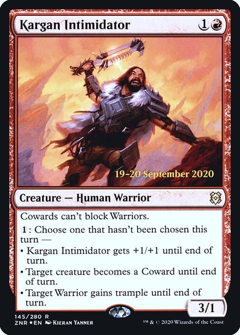 Kargan Intimidator from Zendikar Rising Promos (Rare)