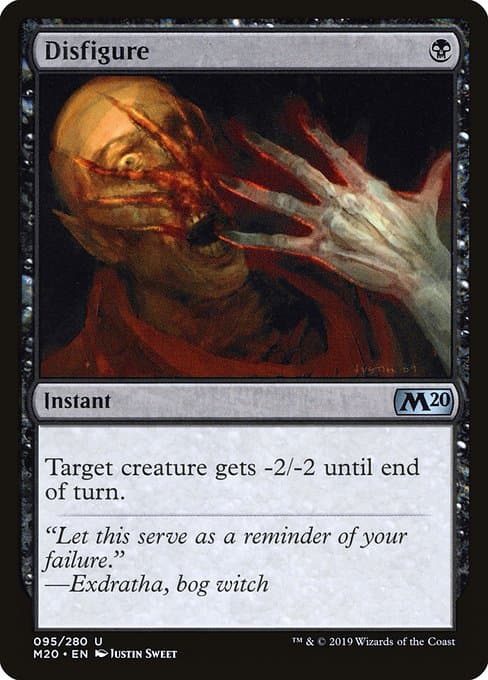Disfigure from Core Set 2020 (Uncommon)