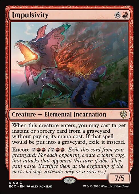 Impulsivity from Lorwyn Eclipsed Commander (Rare)
