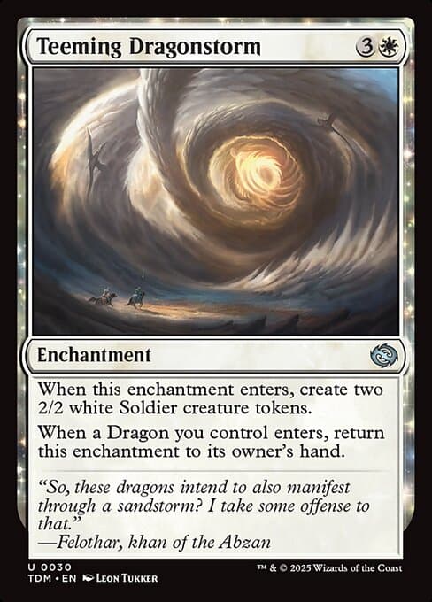 Teeming Dragonstorm from Tarkir: Dragonstorm (Uncommon)