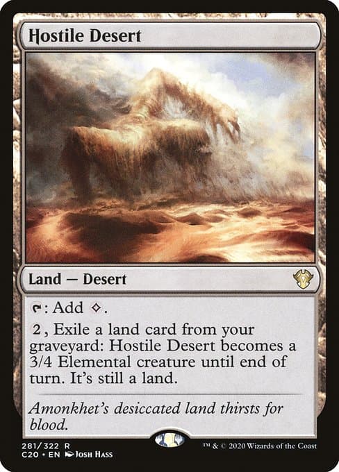 Hostile Desert from Commander 2020 (Rare)