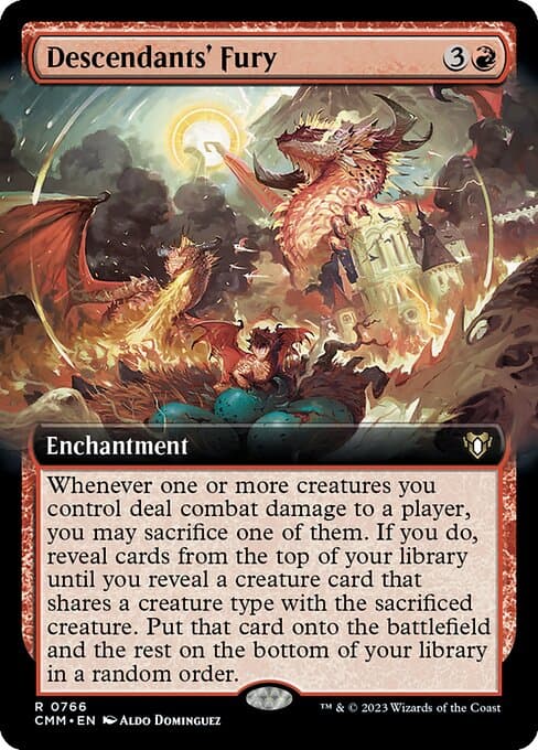 Descendants' Fury from Commander Masters (Rare)