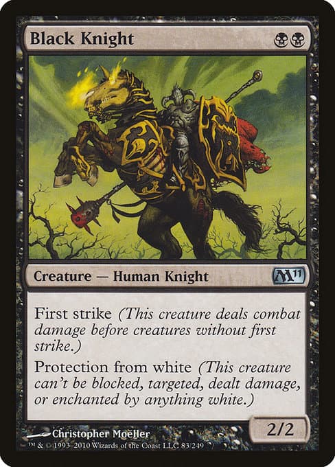 Black Knight from Magic 2011 (Uncommon)