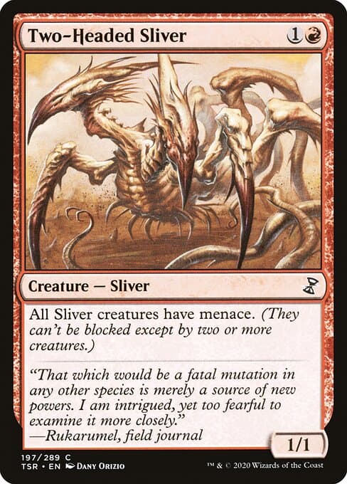 Two-Headed Sliver from Time Spiral Remastered (Common)