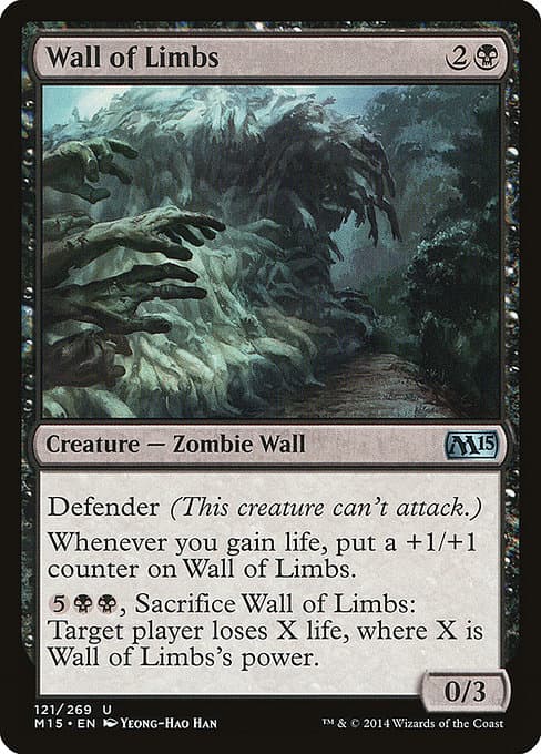 Wall of Limbs from Magic 2015 (Uncommon)