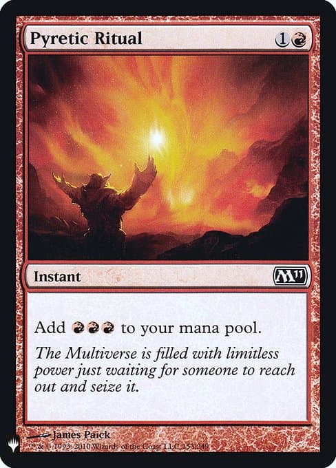 Pyretic Ritual from The List (Common)
