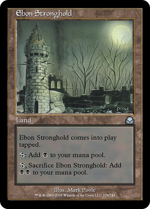 Ebon Stronghold from Masters Edition II (Uncommon)