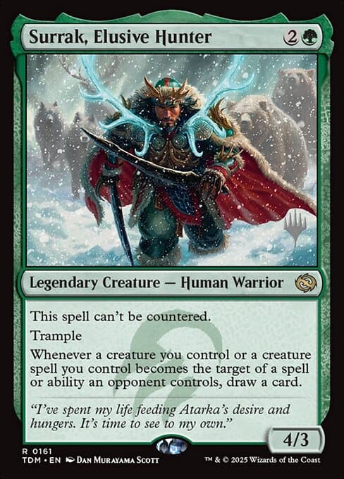 Surrak, Elusive Hunter from Tarkir: Dragonstorm Promos (Rare)
