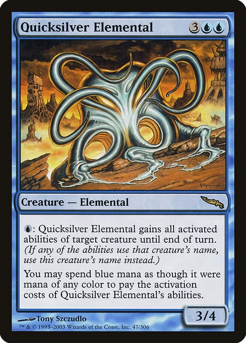 Quicksilver Elemental from Mirrodin (Rare)
