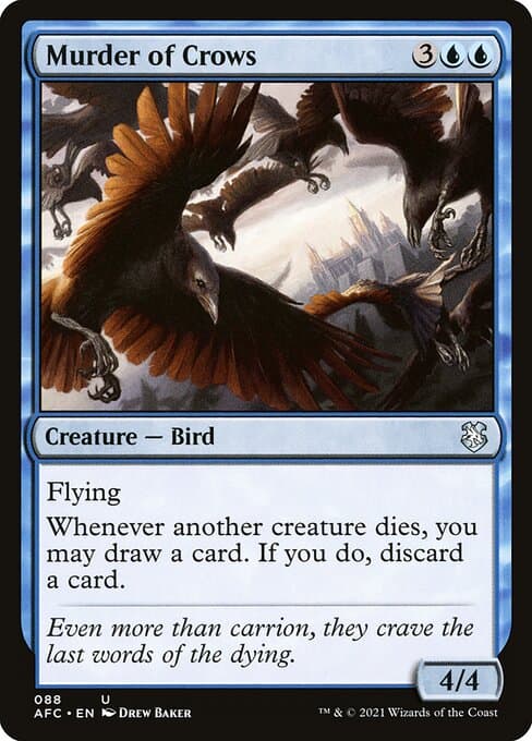 Murder of Crows from Forgotten Realms Commander (Uncommon)