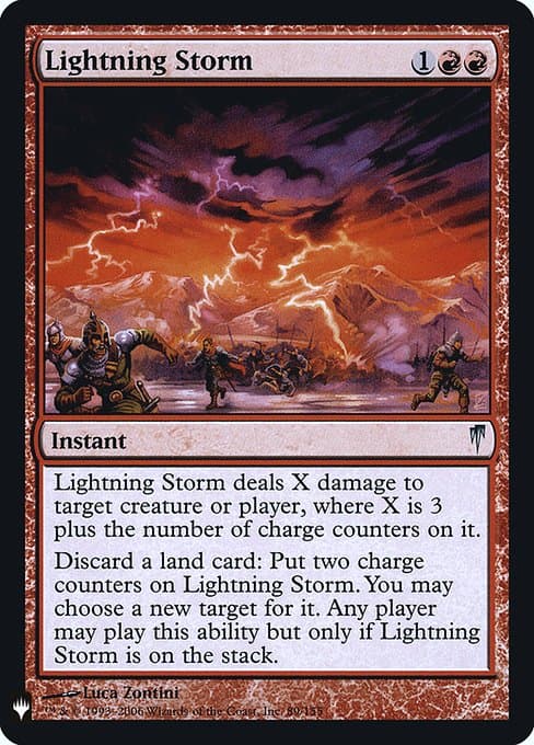 Lightning Storm from The List (Uncommon)