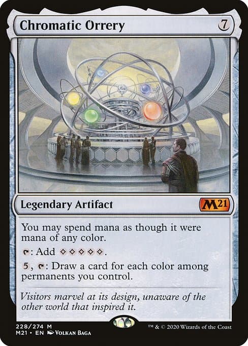 Chromatic Orrery from Core Set 2021 (Mythic)