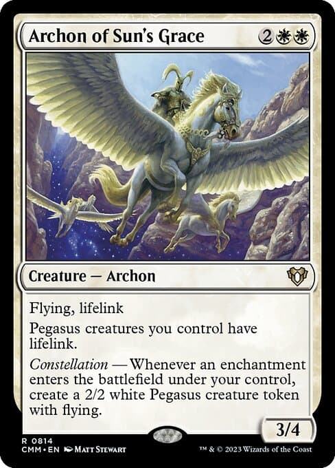Archon of Sun's Grace from Commander Masters (Rare)