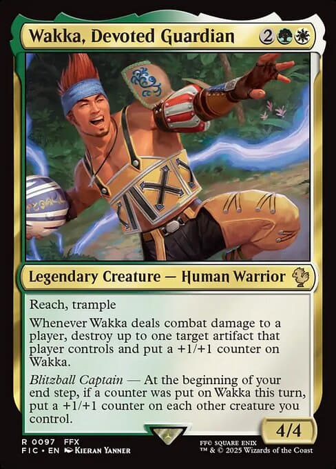 Wakka, Devoted Guardian from Final Fantasy Commander (Rare)