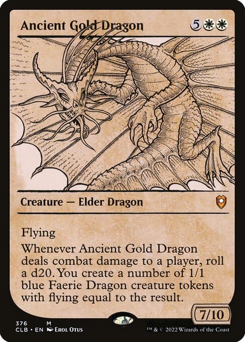 Ancient Gold Dragon from Commander Legends: Battle for Baldur's Gate (Mythic)
