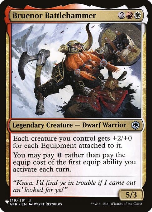 Bruenor Battlehammer from The List (Uncommon)