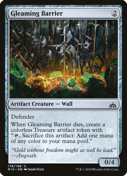 Gleaming Barrier from Rivals of Ixalan (Common)